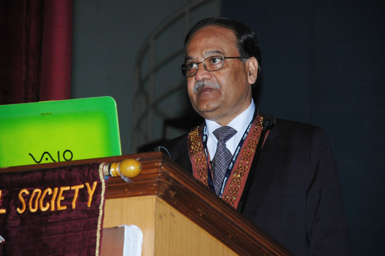 Delivering Presidential Oration as President of Neurological Society of India during inauguration of the annual conference 2011.